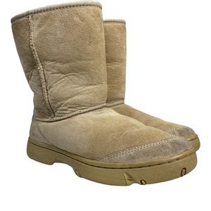 UGG Australia Brown Leather Boots Womens W10